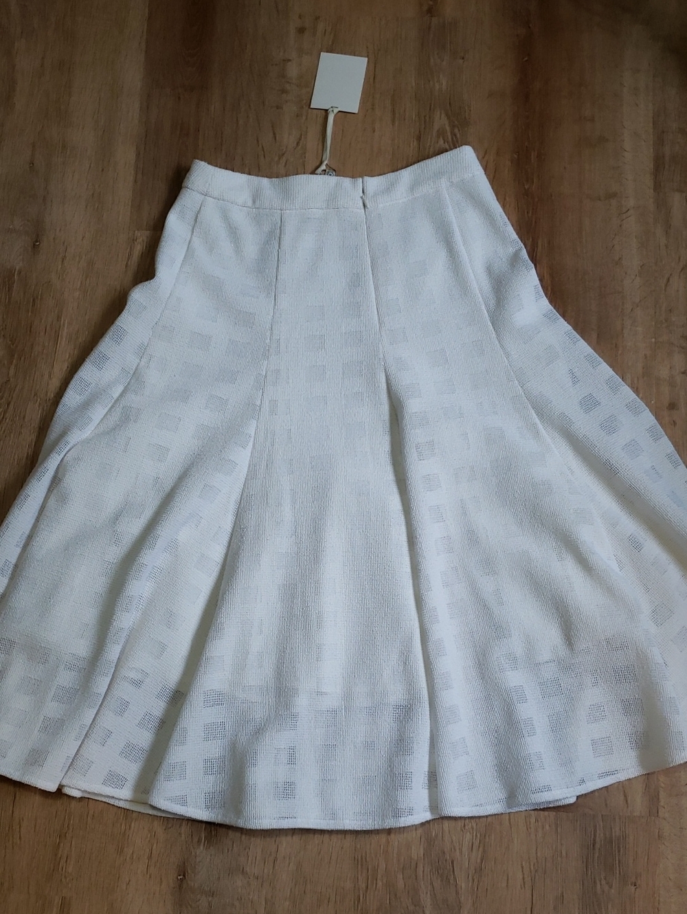 NWT RARE Anthropologie Harlyn Windowpane A-line Skirt, Size Medium - Picture 10 of 11